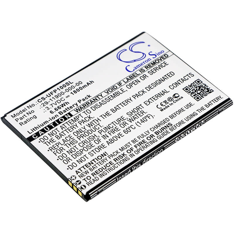 3.7V, 1800mAh, Li-ion Battery fits Ulefone, Paris, U007, 6.66Wh