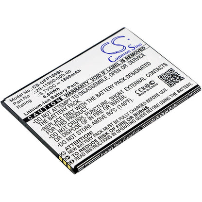 3.7V, 1800mAh, Li-ion Battery fits Ulefone, Paris, U007, 6.66Wh