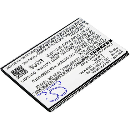 3.7V, 1800mAh, Li-ion Battery fits Ulefone, Paris, U007, 6.66Wh