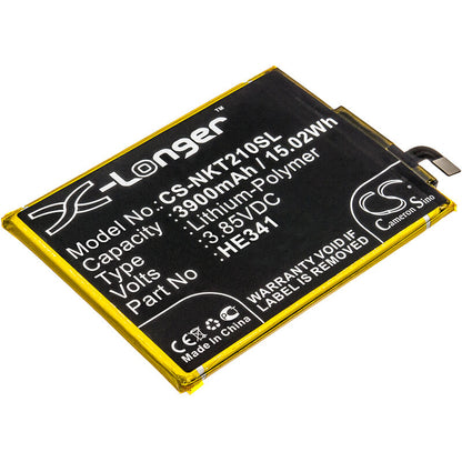 3.85V, 3900mAh, Li-Polymer Battery fits Nokia, 2.1, Ta-1029, 15.015Wh