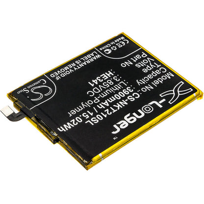 3.85V, 3900mAh, Li-Polymer Battery fits Nokia, 2.1, Ta-1029, 15.015Wh