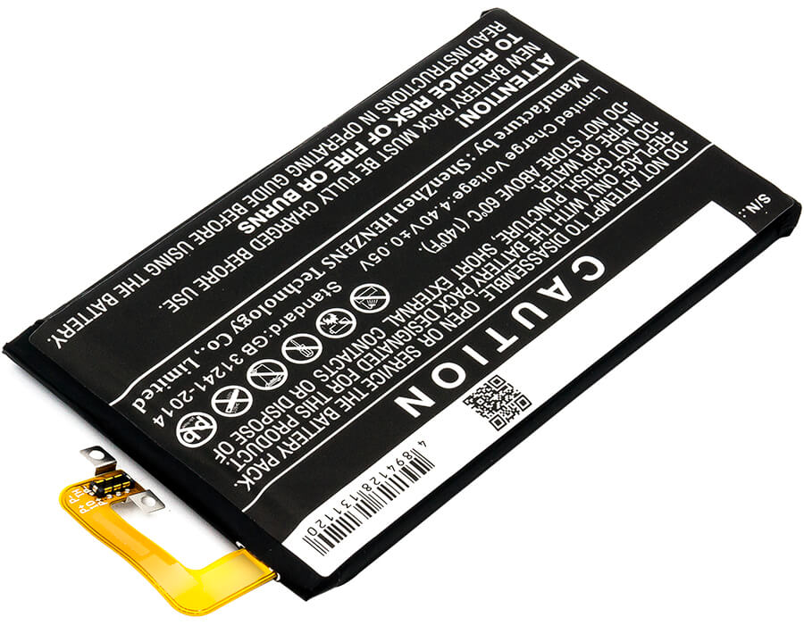 3.85V, 3400mAh, Li-Polymer Battery fits Blackberry, Bbb100-1, Bbb100-1 Td-lte, 13.09Wh