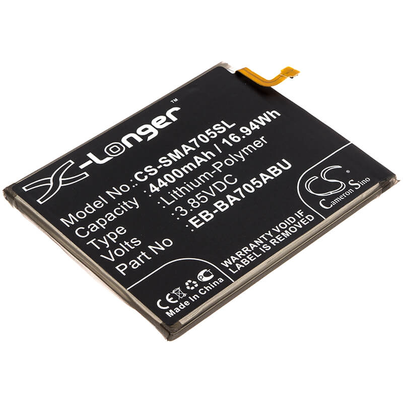 3.85V, 4400mAh, Li-Polymer Battery fits Samsung, Galaxy A70, Galaxy A70 2019, 16.94Wh
