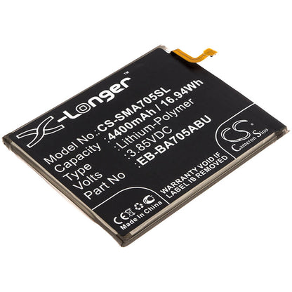 3.85V, 4400mAh, Li-Polymer Battery fits Samsung, Galaxy A70, Galaxy A70 2019, 16.94Wh