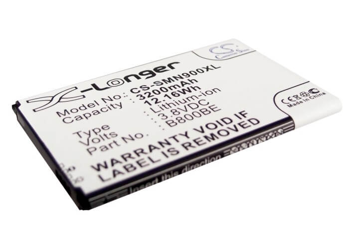 CS-SMN900XL, Mobile, Smartphone 3.8V, 3200mAh, Li-ion Battery fits Samsung, Galaxy Note 3, Galaxy Note 3 Lte, 12.16Wh