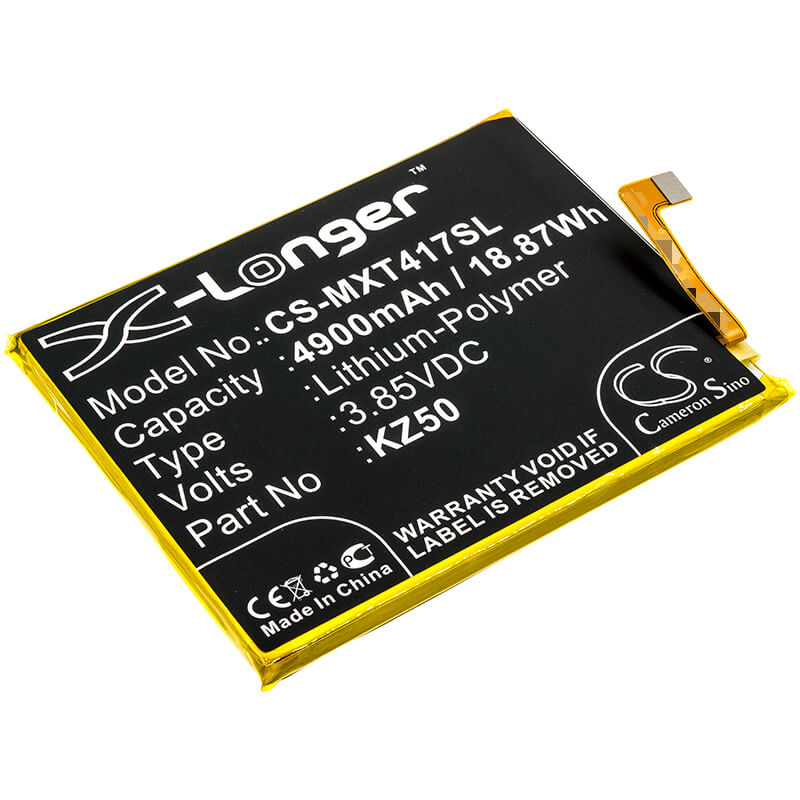 3.85V, 4900mAh, Li-Polymer Battery fits Motorola, Moto G Power, Pah30004, 18.865Wh