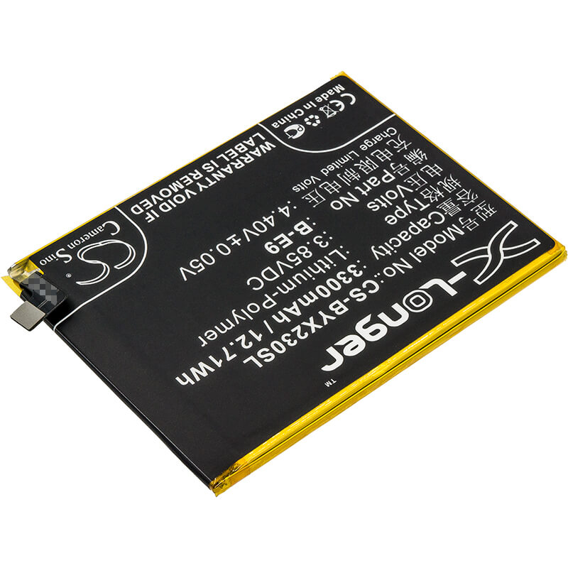 3.85V, 3300mAh, Li-Polymer Battery fits Vivo, V1809, V1809a, 12.705Wh