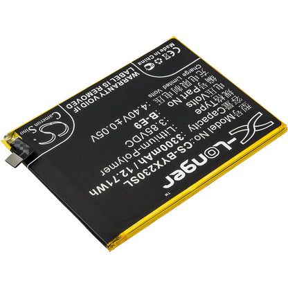 3.85V, 3300mAh, Li-Polymer Battery fits Vivo, V1809, V1809a, 12.705Wh