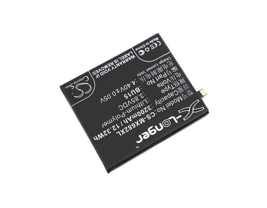 3.85V, 3200mAh, Li-Polymer Battery fits Meilan, U20, U20 Dual Sim, 12.32Wh