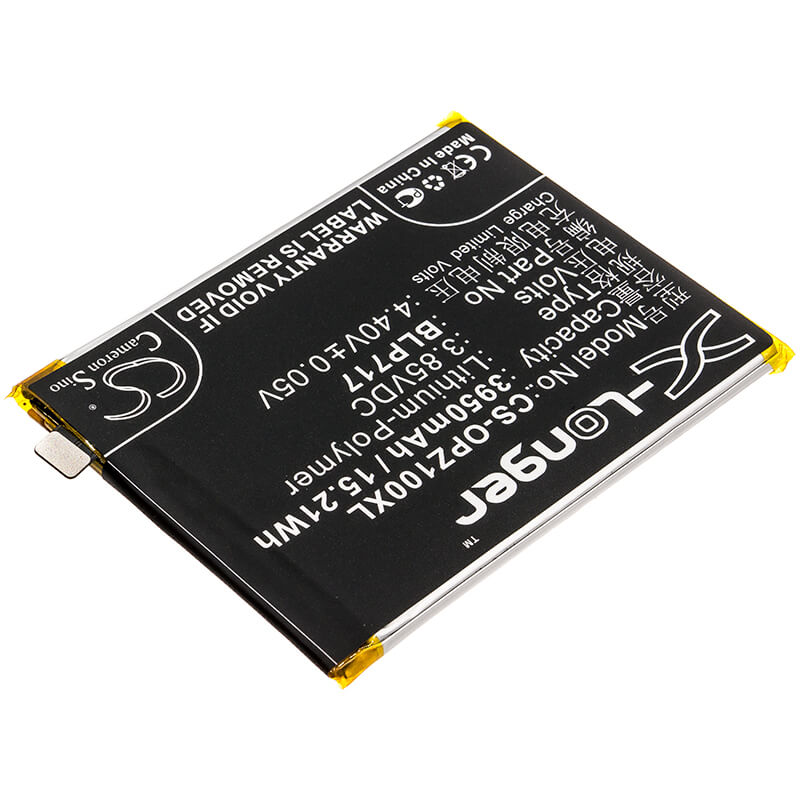3.85V, 3950mAh, Li-Polymer Battery fits Oppo, 1979, Cph1979, 15.2075Wh