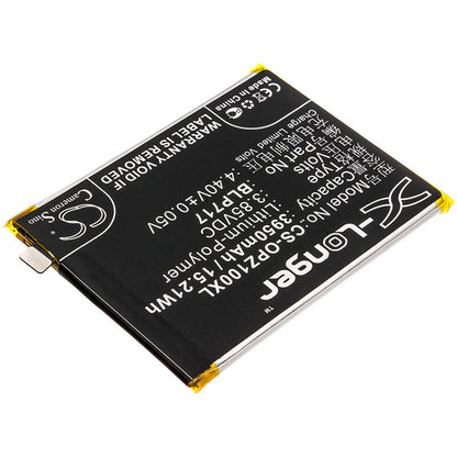3.85V, 3950mAh, Li-Polymer Battery fits Oppo, 1979, Cph1979, 15.2075Wh