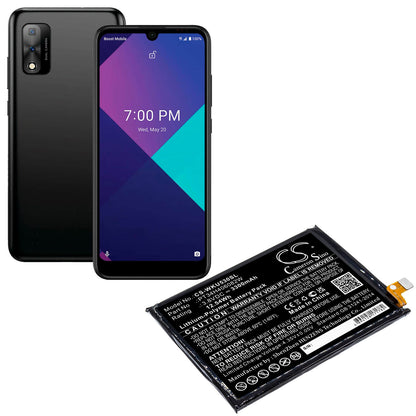 3.8V, 3300mAh, Li-Polymer Battery fits Wiko, Ride 3, 12.54Wh