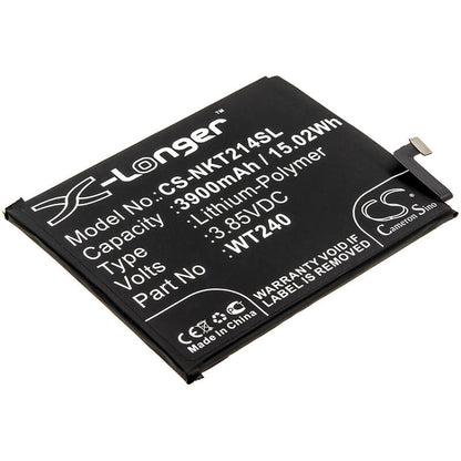 3.85V, 3900mAh, Li-Polymer Battery fits Nokia, 2.3, 2.3 Lte, 15.015Wh