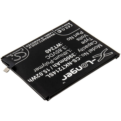 3.85V, 3900mAh, Li-Polymer Battery fits Nokia, 2.3, 2.3 Lte, 15.015Wh