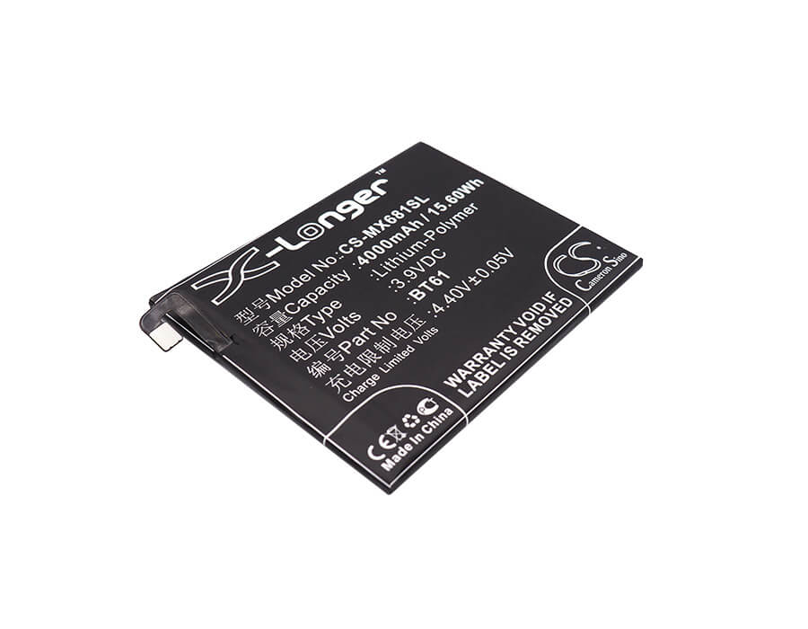 3.9V, 4000mAh, Li-Polymer Battery fits Meizu, L681c, L681h, 15.6Wh