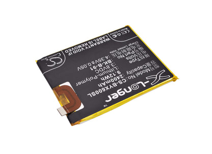 3.8V, 2400mAh, Li-Polymer Battery fits Vivo, X6, X6a, 9.12Wh