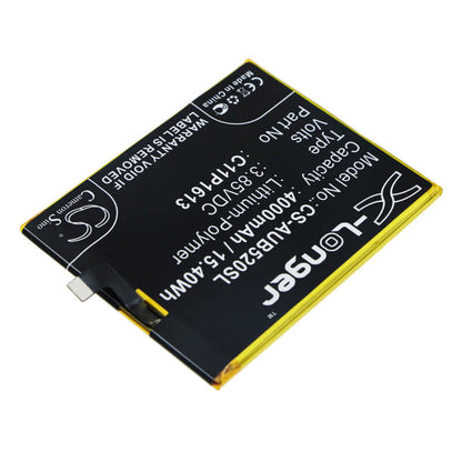 3.85V, 4000mAh, Li-Polymer Battery fits Asus, 4 Selfie Lite Dual Sim Lte, Zb520kl, 15.4Wh