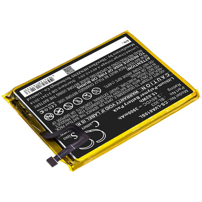 3.85V, 3900mAh, Li-Polymer Battery fits Lenovo, A6 Note, L19041, 15.015Wh