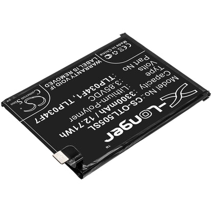 3.85V, 3300mAh, Li-Polymer Battery fits Alcatel, 5039d, 5053k, 12.705Wh
