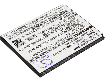 3.8V, 2400mAh, Li-ion Battery fits Innos, D10, D10c, 9.12Wh