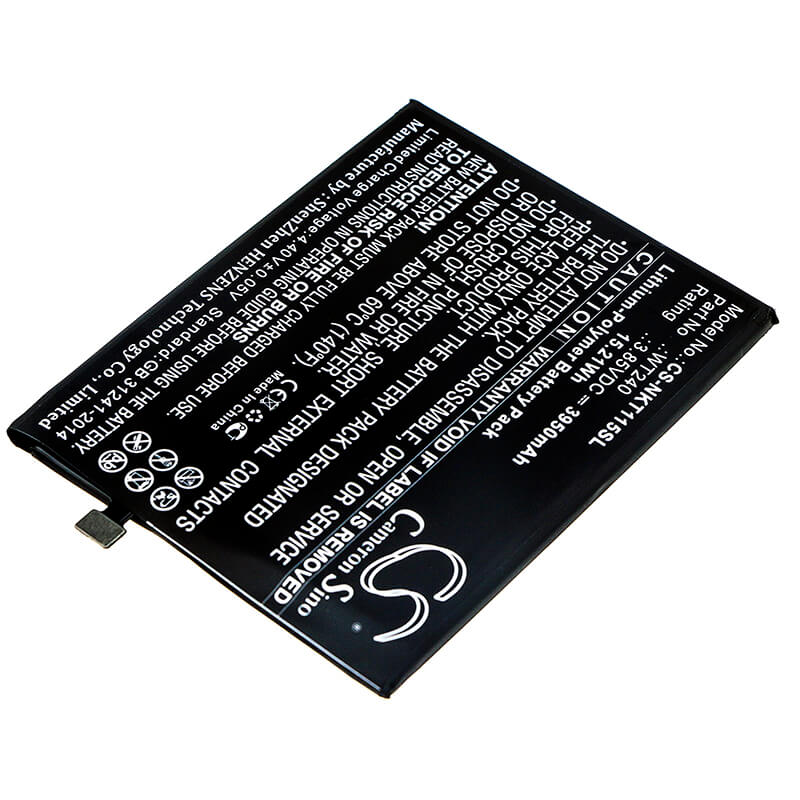 3.85V, 3950mAh, Li-Polymer Battery fits Nokia, 3.2, Ta-1154, 15.2075Wh