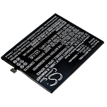 3.85V, 3950mAh, Li-Polymer Battery fits Nokia, 3.2, Ta-1154, 15.2075Wh