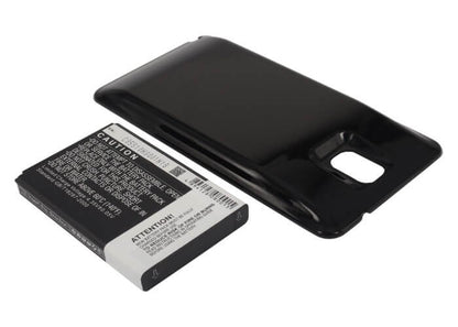 Black, 3.8V, 6400mAh, Li-ion Battery fits Samsung, Galaxy Note 3, Galaxy Note Iii, 24.32Wh