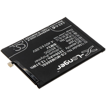 3.85V, 3250mAh, Li-Polymer Battery fits Xiaomi, M1808d2tc, M1808d2te, 12.5125Wh