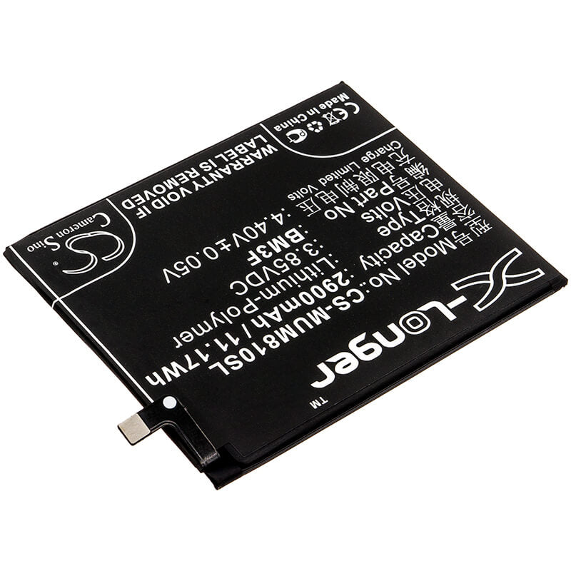 3.85V, 2900mAh, Li-Polymer Battery fits Xiaomi, Mi 8 Explorer, Mi 8 Explorer Edition, 11.165Wh