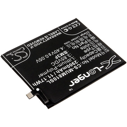 3.85V, 2900mAh, Li-Polymer Battery fits Xiaomi, Mi 8 Explorer, Mi 8 Explorer Edition, 11.165Wh