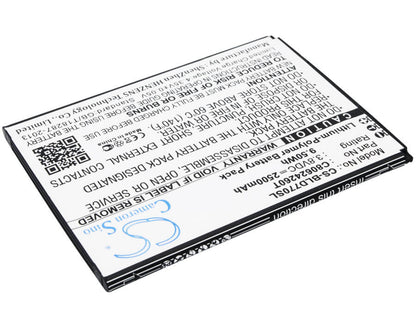 3.8V, 2500mAh, Li-Polymer Battery fits Blu, D770u, Studio X Plus, 9.5Wh