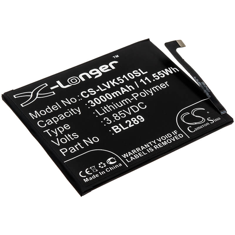 3.85V, 3000mAh, Li-Polymer Battery fits Lenovo, K5 Play, L38021, 11.55Wh