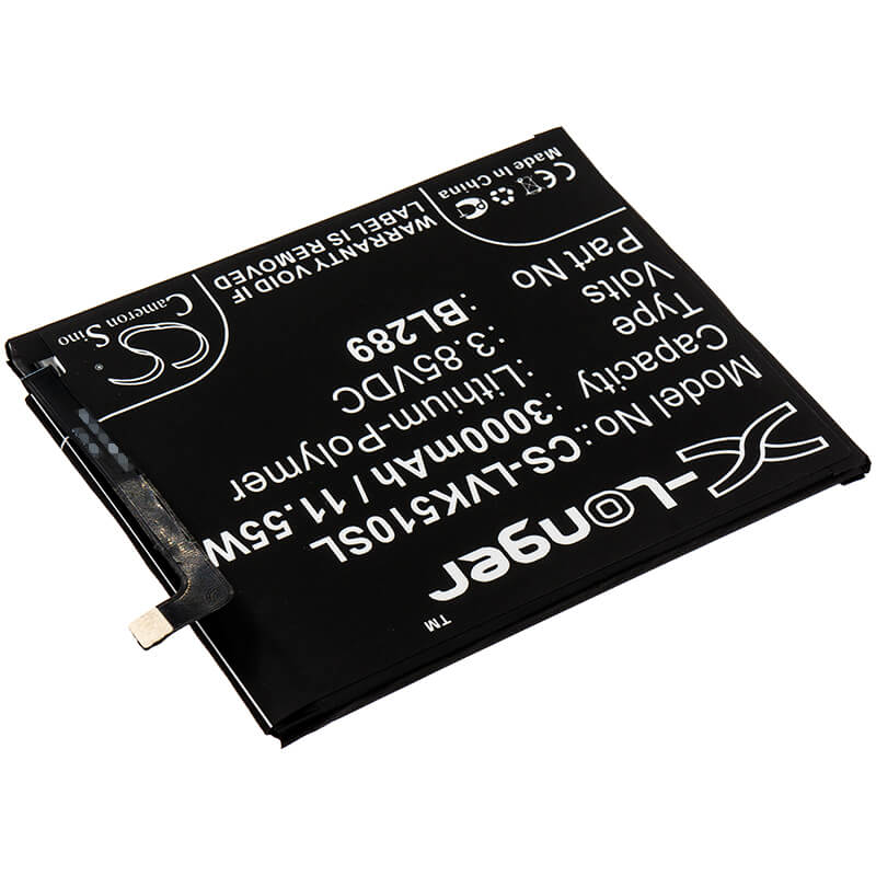 3.85V, 3000mAh, Li-Polymer Battery fits Lenovo, K5 Play, L38021, 11.55Wh