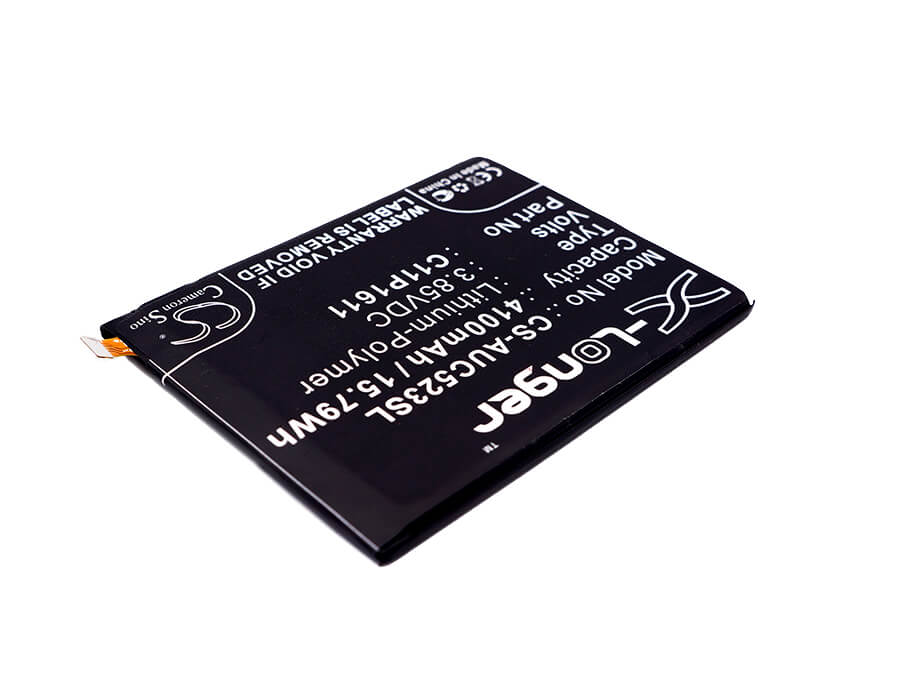 3.85V, 4100mAh, Li-Polymer Battery fits Asus, Zc520tl, Zenfone 3 Max 5.2, 15.785Wh