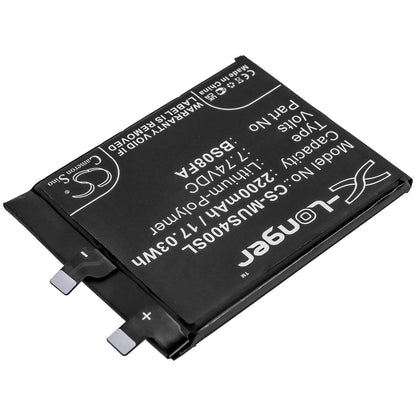 7.74V, 2200mAh, Li-Polymer Battery fits Xiaomi, Black Shark 4, Black Shark 4 Pro, 17.028Wh