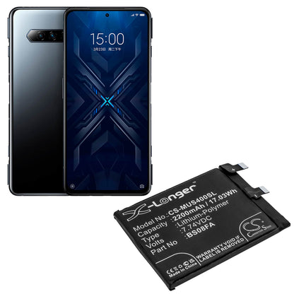 7.74V, 2200mAh, Li-Polymer Battery fits Xiaomi, Black Shark 4, Black Shark 4 Pro, 17.028Wh