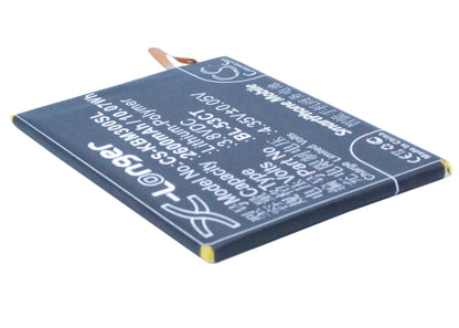 3.8V, 2650mAh, Li-Polymer Battery fits Koobee, M3, 10.07Wh