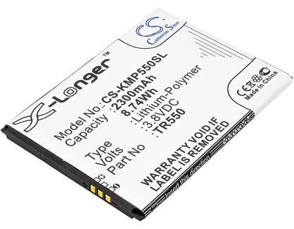 3.8V, 2300mAh, Li-Polymer Battery fits Kazam, Trooper 550, 8.74Wh