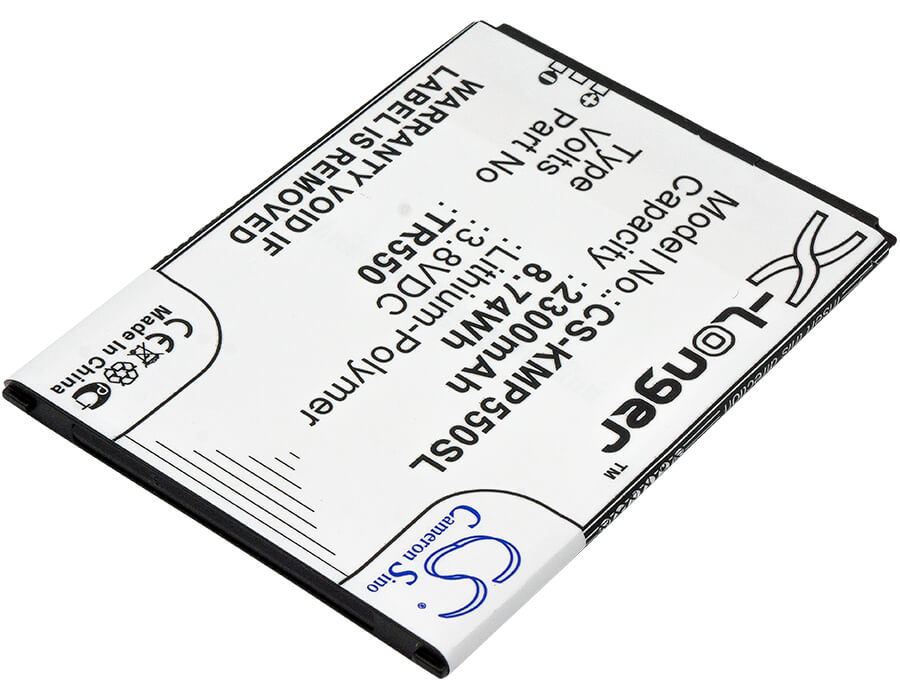 3.8V, 2300mAh, Li-Polymer Battery fits Kazam, Trooper 550, 8.74Wh