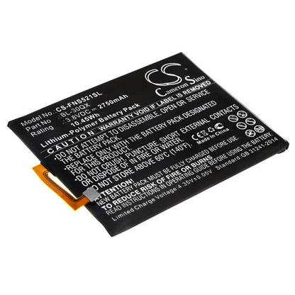 3.8V, 2750mAh, Li-Polymer Battery fits Infinix, Hot S, S521, 10.45Wh