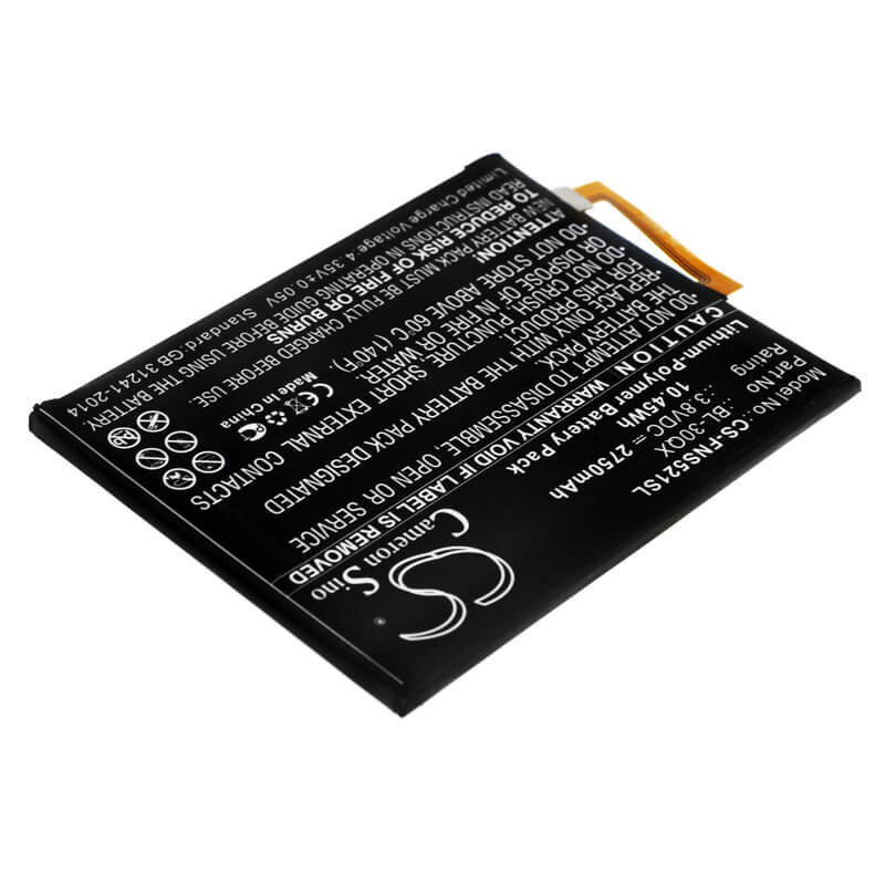 3.8V, 2750mAh, Li-Polymer Battery fits Infinix, Hot S, S521, 10.45Wh