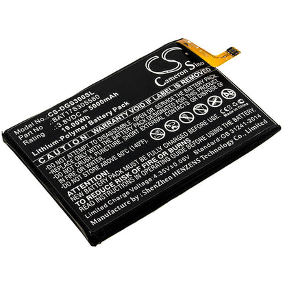 3.8V, 5000mAh, Li-Polymer Battery fits Doogee, S30, 19Wh