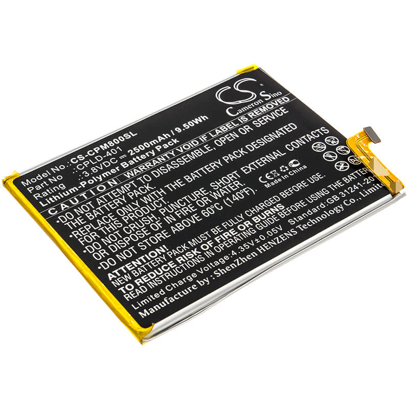 3.8V, 2500mAh, Li-Polymer Battery fits Coolpad, A8-930 A8-831, Max A8, 9.5Wh