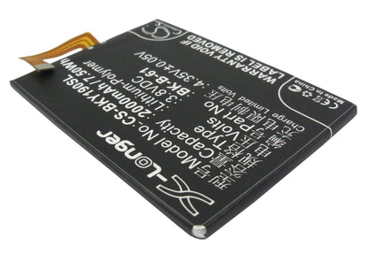 3.8V, 2000mAh, Li-Polymer Battery fits Bbk, Vivo Y19, Vivo Y19t, 7.6Wh