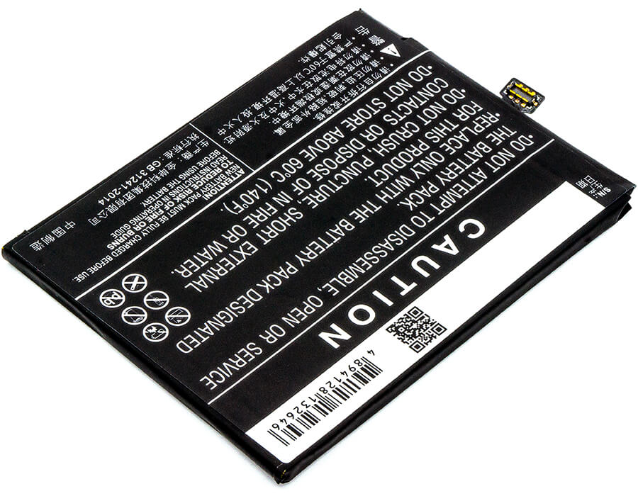 3.85V, 3100mAh, Li-Polymer Battery fits Zte, Nubia Z17, Nubia Z17 Dual Sim, 11.935Wh