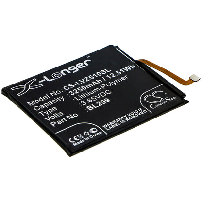 3.85V, 3250mAh, Li-Polymer Battery fits Lenovo, L78071, Z5s, 12.5125Wh