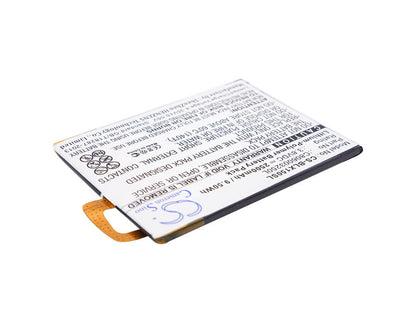 3.8V, 2500mAh, Li-Polymer Battery fits Blu, Win Hd 5.5", X150, 9.5Wh