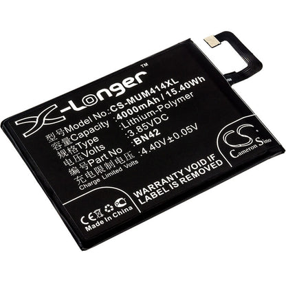 3.85V, 4000mAh, Li-Polymer Battery fits Redmi, 2016090, 4 Standard Edition, 15.4Wh