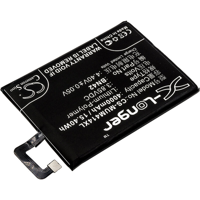 3.85V, 4000mAh, Li-Polymer Battery fits Redmi, 2016090, 4 Standard Edition, 15.4Wh