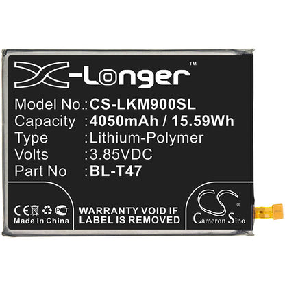 3.85V, 4050mAh, Li-Polymer Battery fits Lg, G900, G900em, 15.5925Wh